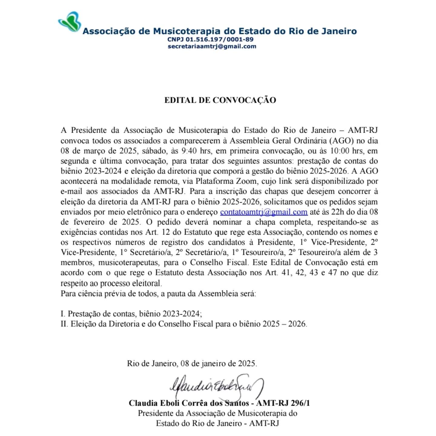 cartaz edital de convocação
