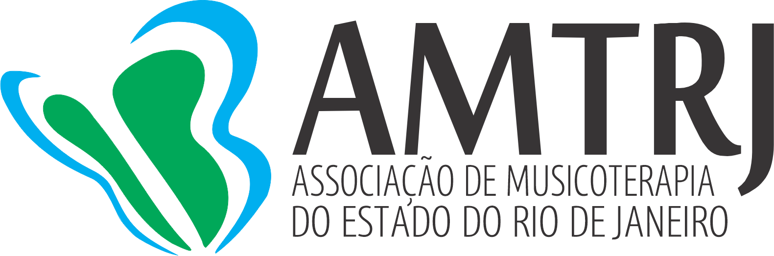 logo da AMTRJ. Associação de Musicoterapia do Rio de Janeiro